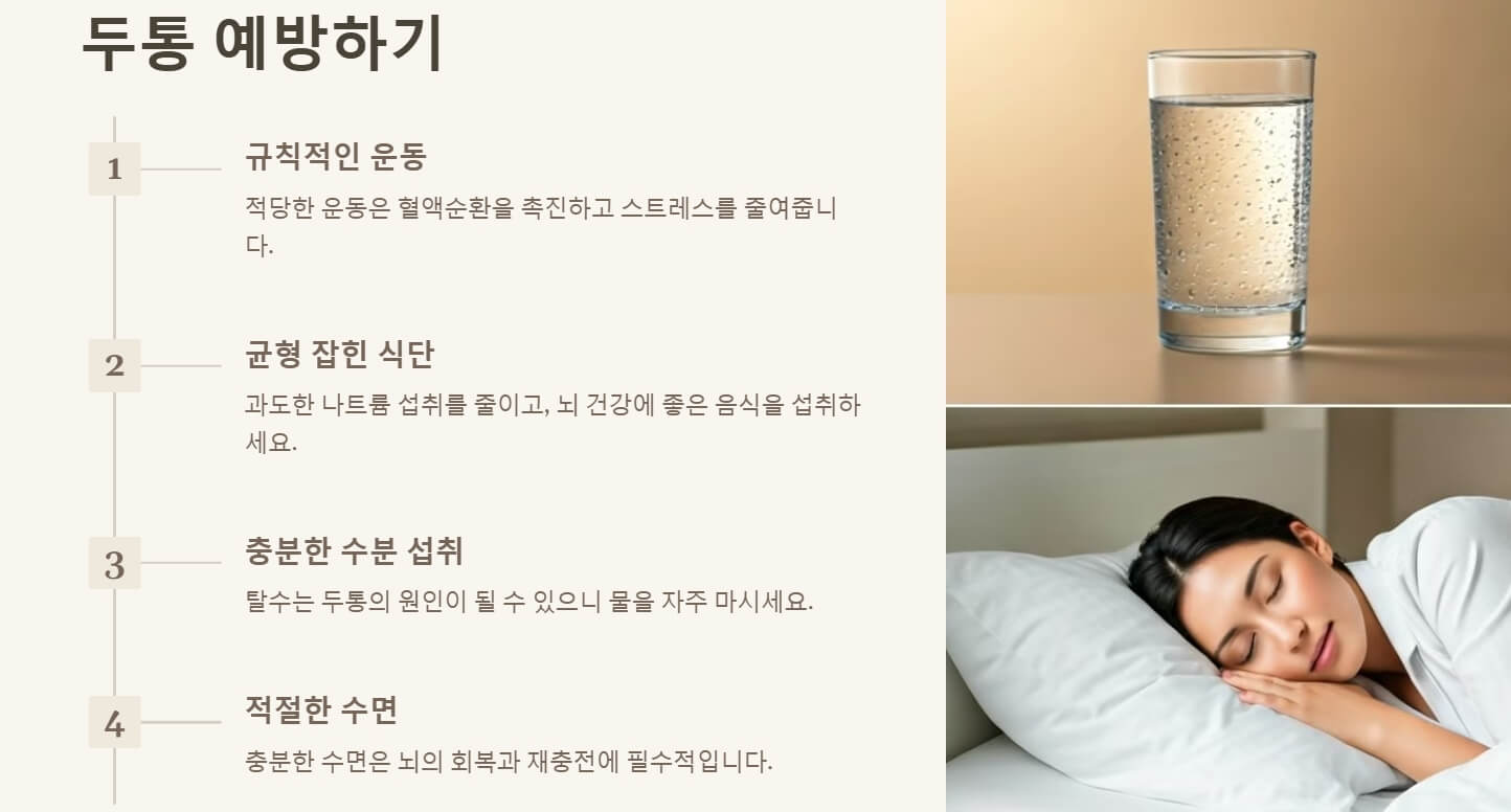 머리가 찌릿찌릿 아파요