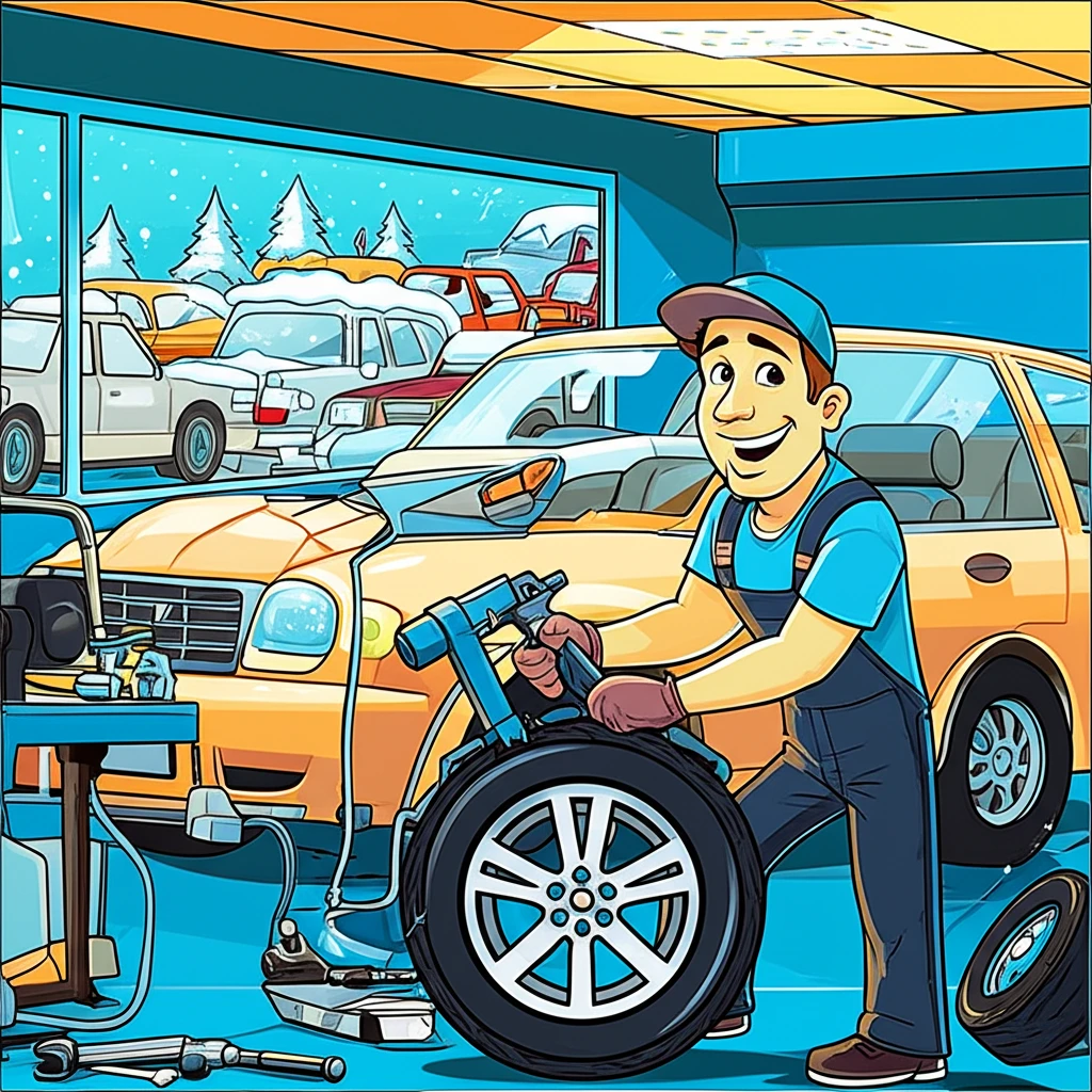 겨울 타이어 7℃에 교체해야 하는 이..