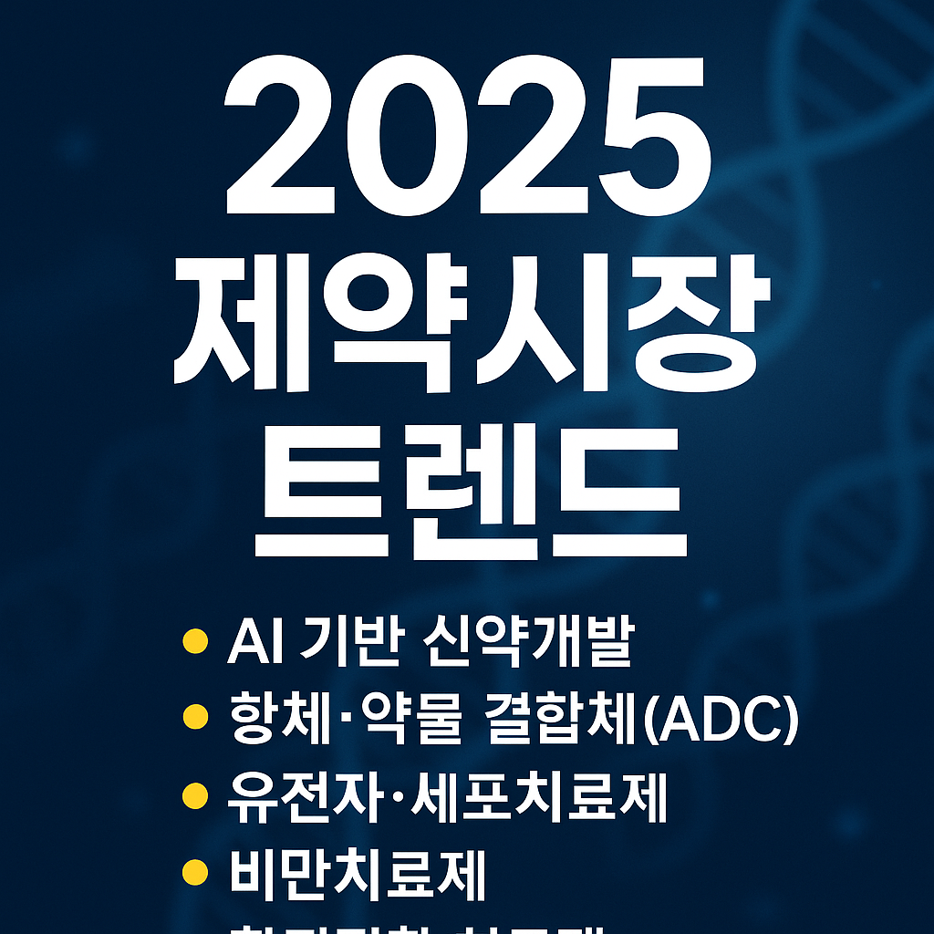 글로벌 제약사들이 주목한 2025년 트렌드 TOP5 (AI·유전자·ADC·비만·희귀질환)
