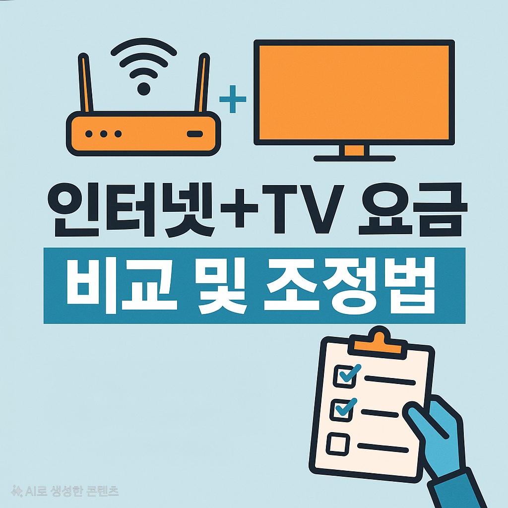 인터넷+티비 요금 비교 및 조정법