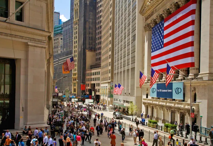 미국 월가 모습