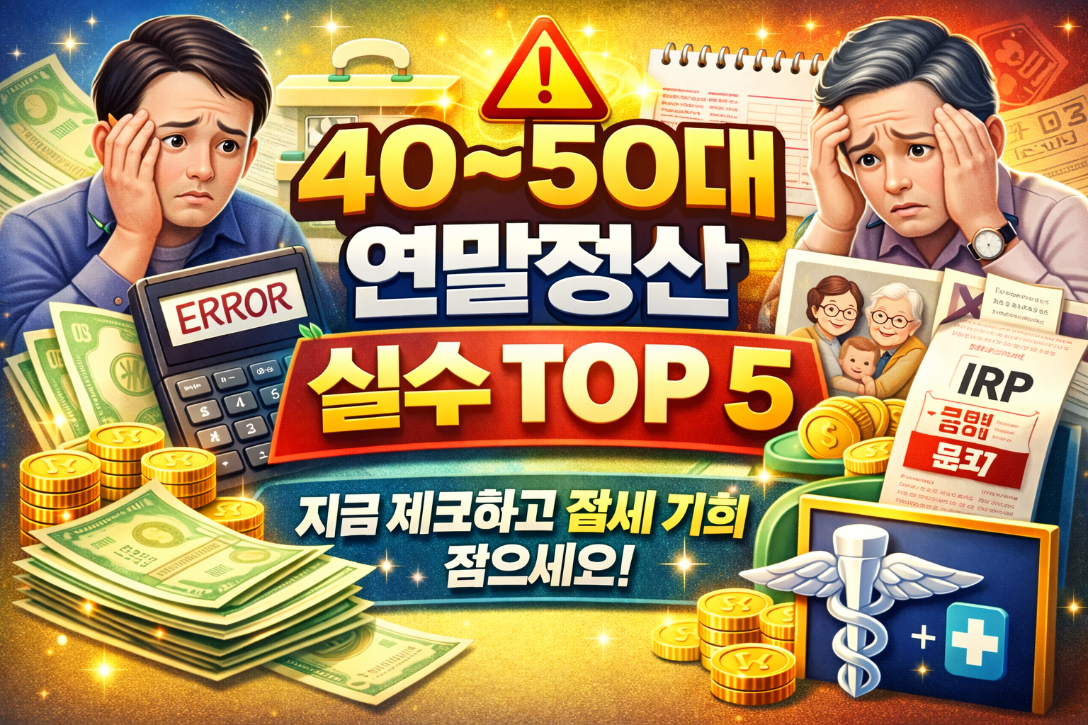 40~50대가 자주 하는 연말정산 실수 TOP 5
