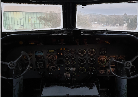 야외 비행기에서 찍은 사진 제주도 한달살기 4인가족