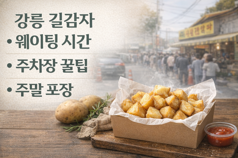 강릉 길감자 웨이팅 없이 먹는 꿀팁 대공개