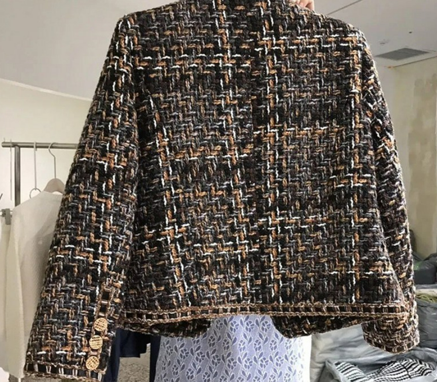 프렌치 명원 빈티지 트위드 봄여름 우븐 코트 ❘ 파리지엔 감성 완성템