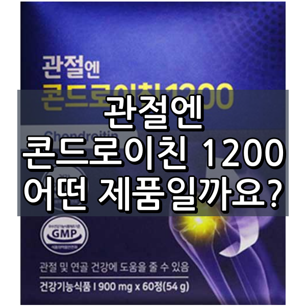 관절엔 콘드로이친 1200mg 대표 이미지