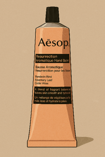 감각적인 향과 보습력을 갖춘 인기 선물, 이솝 핸드 밤 제품 이미지