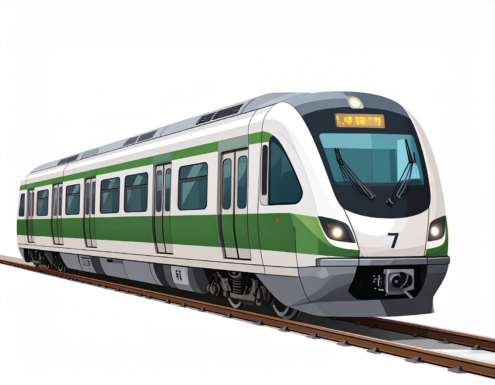 지하철 기관사 체험, 7호선 전동차 일러스트