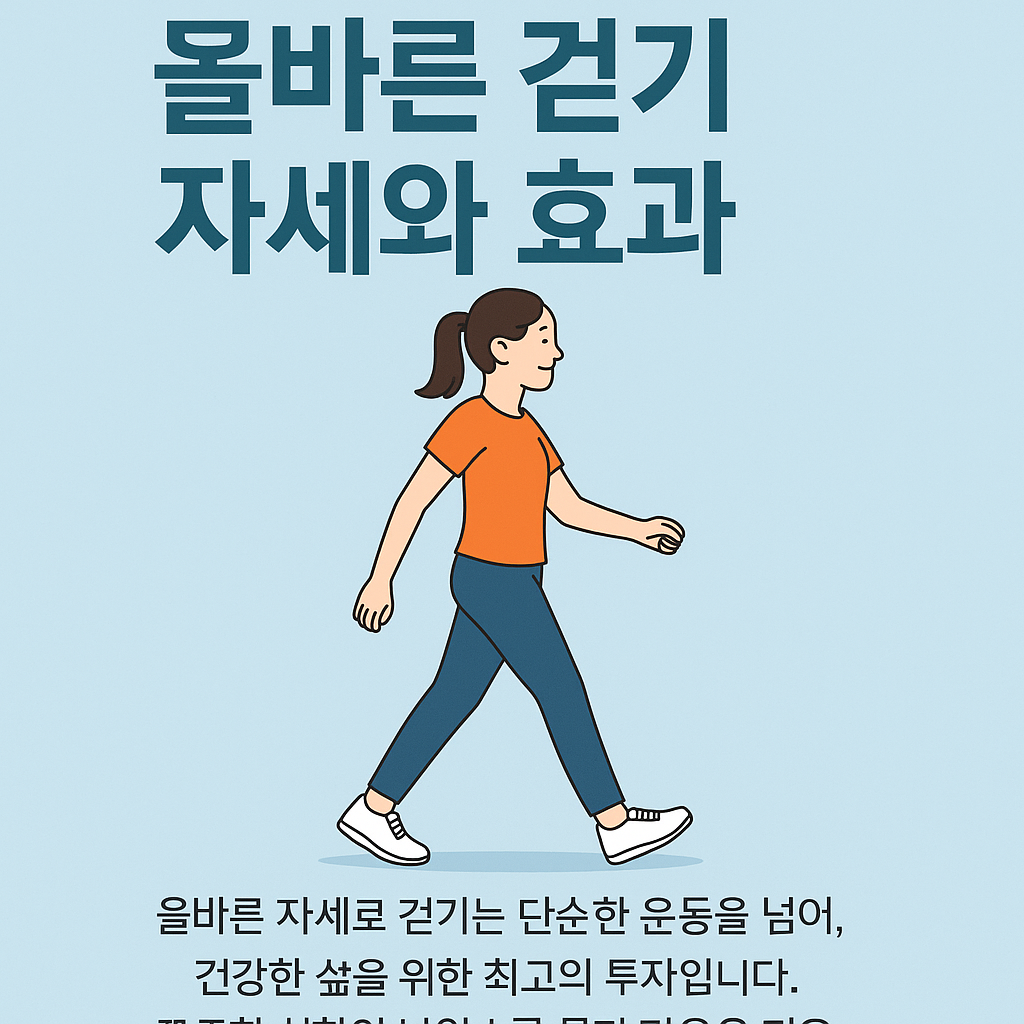 올바른 걷기 자세와 효과