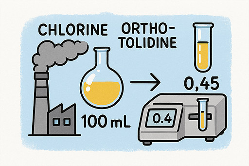 오르토톨리딘법, orthotolidine method