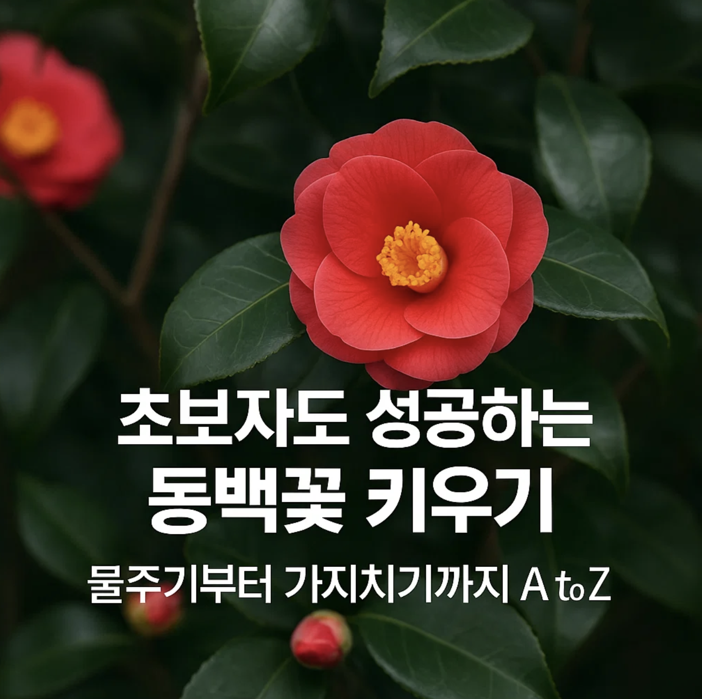 초보자도 성공하는 동백꽃 키우기, 물주기부터 가지치기까지 A to Z