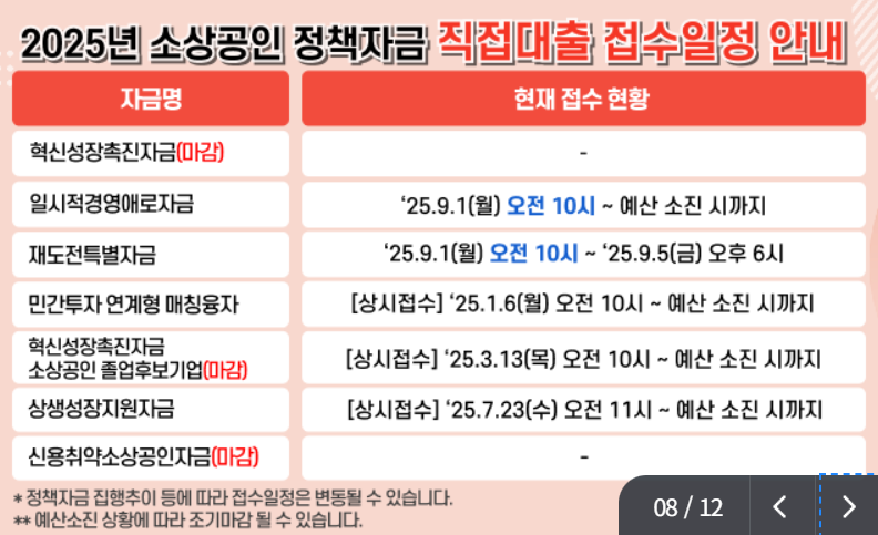 소상공인 정책자금