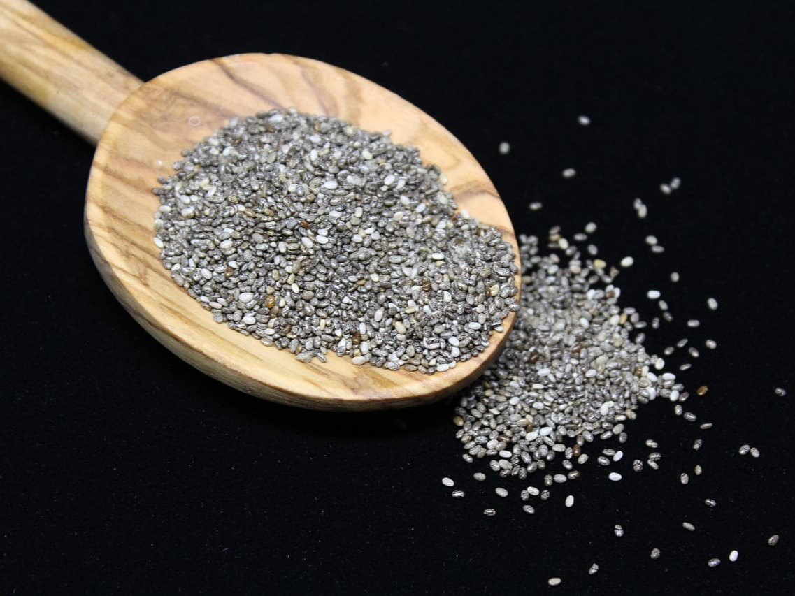 요리용 큰술에 치아시드