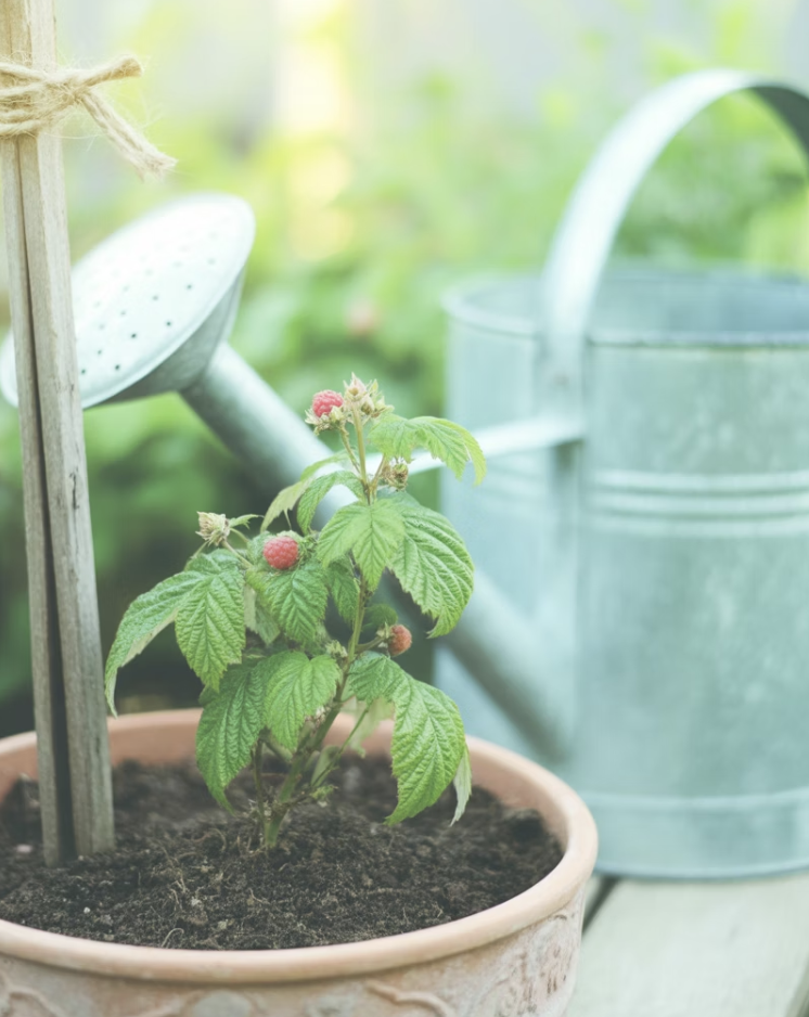 심고 난 후&amp;#44; 첫 물주기와 지지대 설치