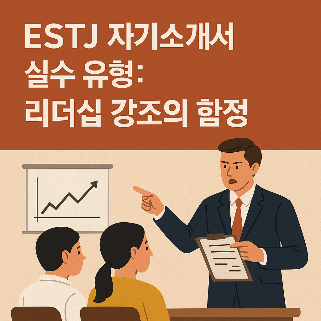 ESTJ 자기소개서 실수 유형: 리더십 강조의 함정