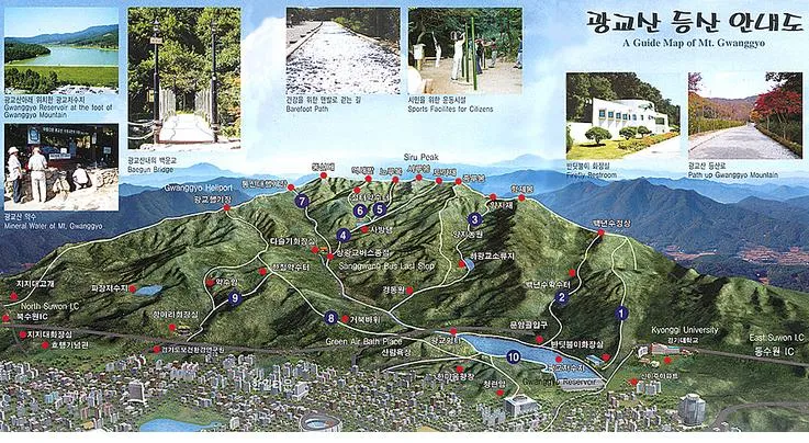 수원 광교산 등산코스 지도 출입구_4