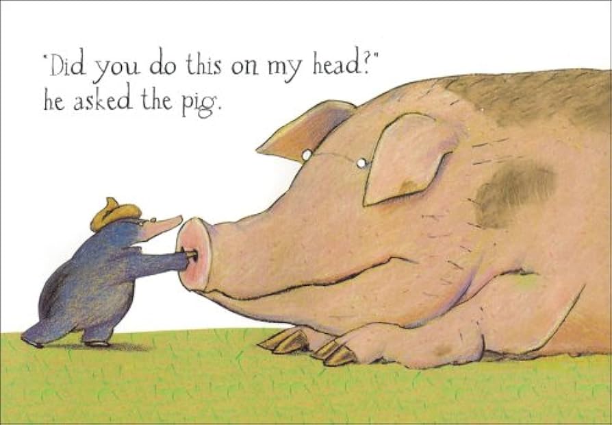 누가 내 머리에 똥쌌어? 돼지