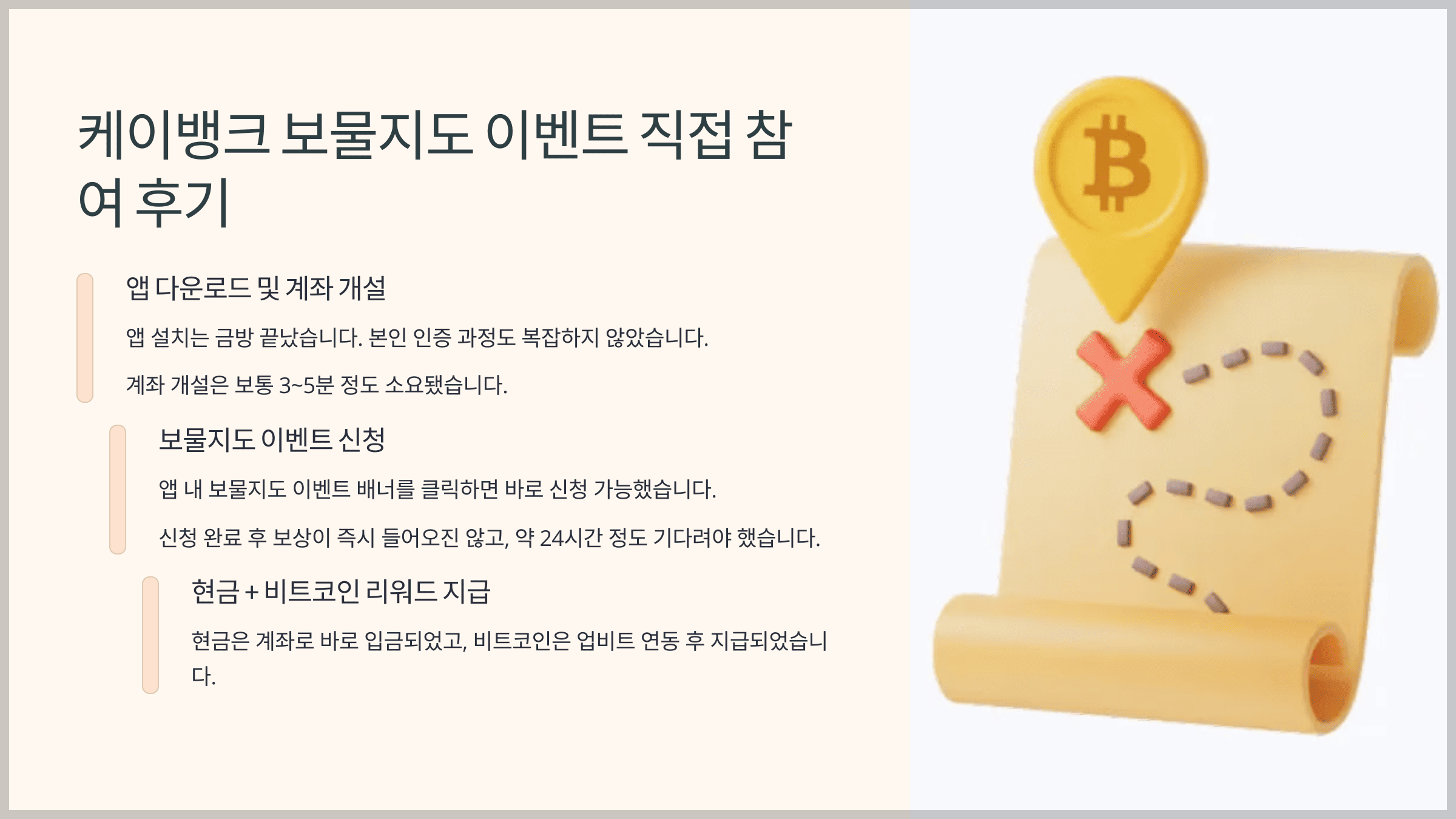 케이뱅크 보물지도 이벤트 직접 참여 후기