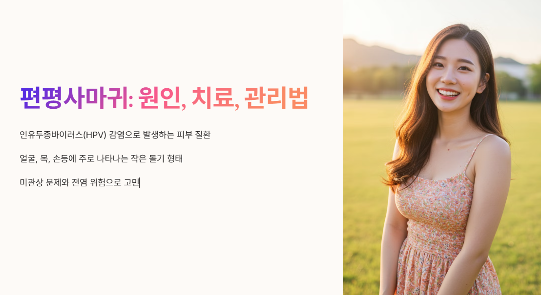 편평사마귀 원인 치료 관리법