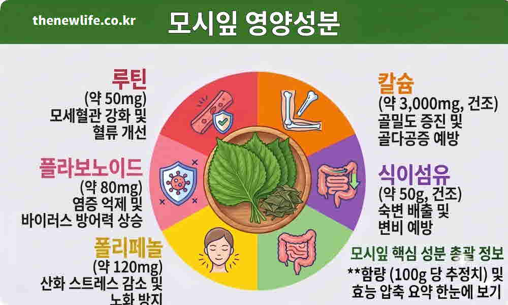 모시잎 효능 영양성분