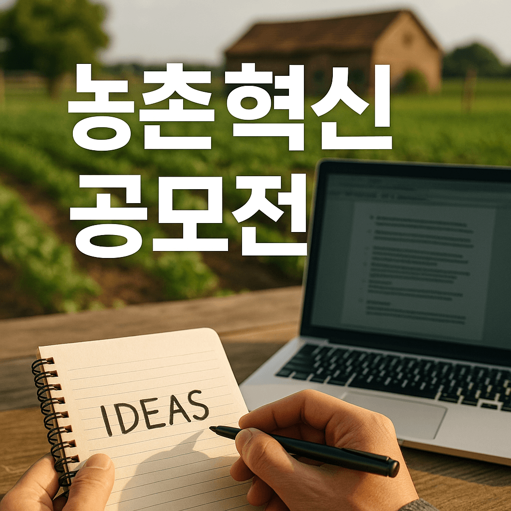 농촌혁신 공모전 참여방법