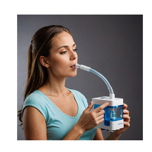 네블라이저 하는 사람