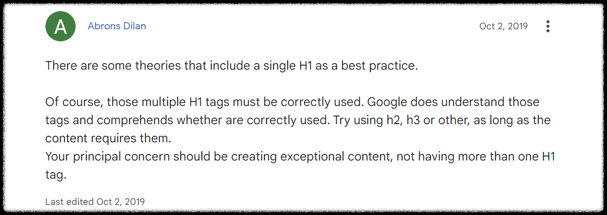 구글-서포트-커뮤니티-h1-태그는-하나인게-베스트-프랙티스