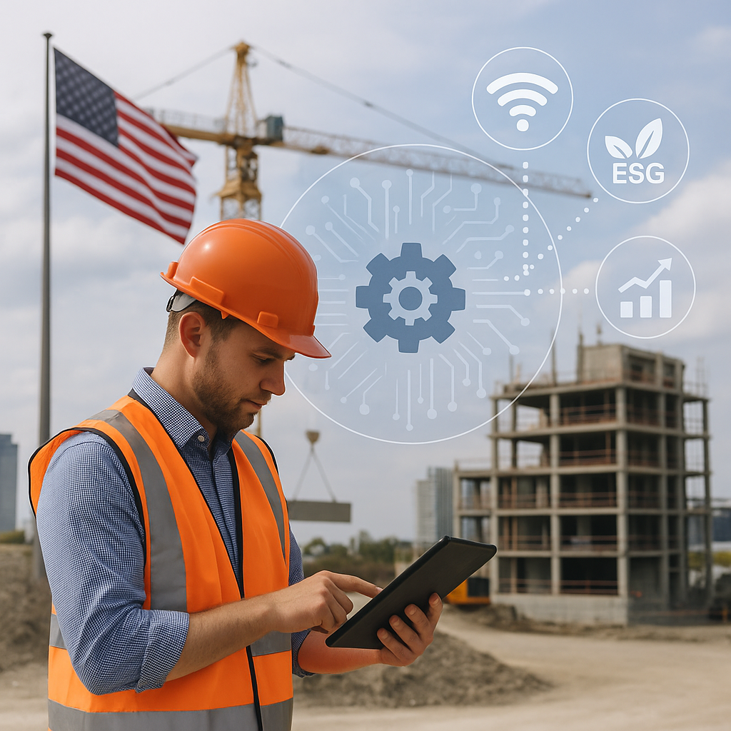 미국 건설 산업 이미지