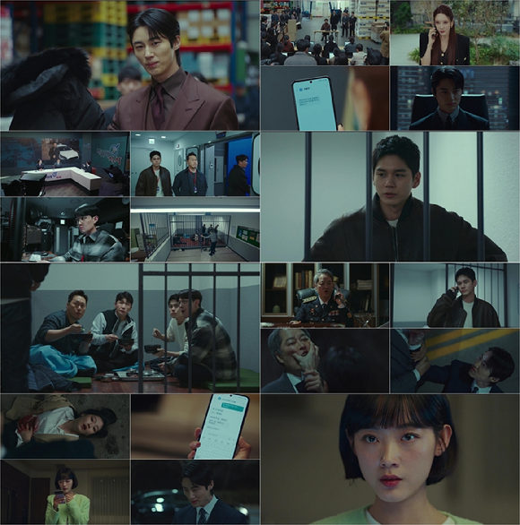 &#39;힘쎈여자 강남순&#39; 이유미&#44; 김정은&#44; 옹성우가 &#39;CTA 4885&#39; 마약 게이트를 터뜨린 가운데 변우석이 분노했다. [사진=JTBC 방송화면 캡처]