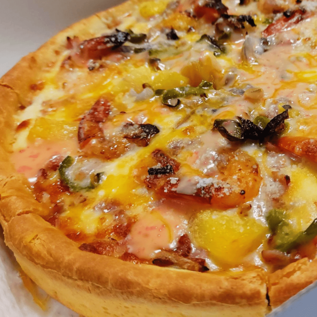 굽네 슈림프 시카고 딥디쉬 피자 굽네 슈림프 시카고 딥디쉬 피자