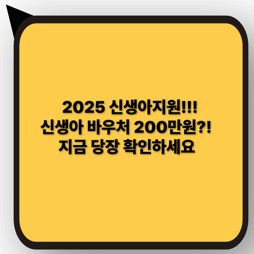 6편 2025 신생아지원 바우처 총정리 &ndash; 지역별 추가혜택까지!