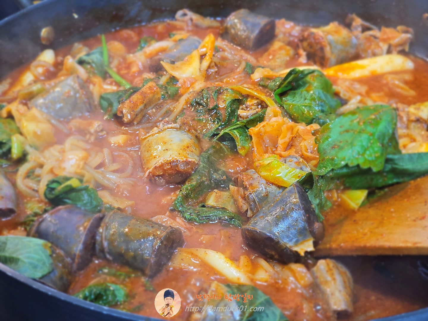 순대곱창볶음