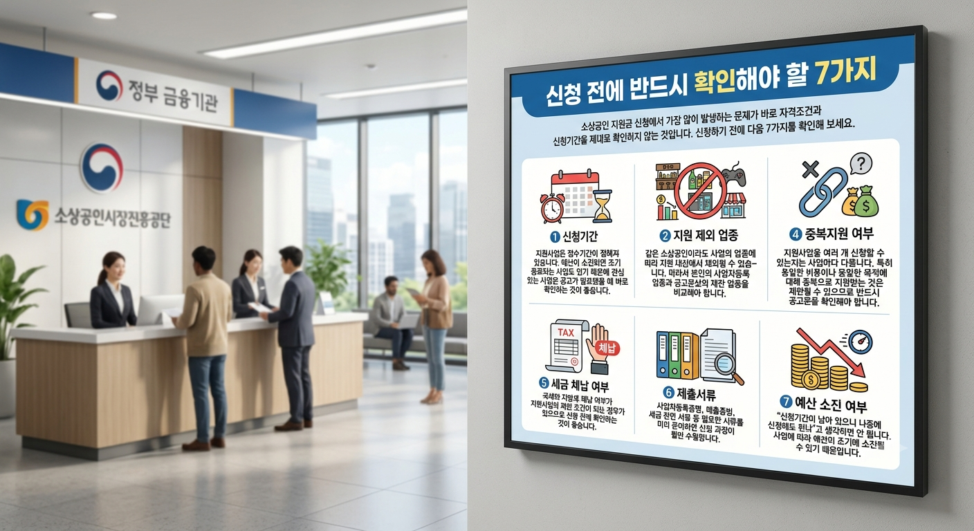 신청 전에 반드시 확인해야 할 7가지