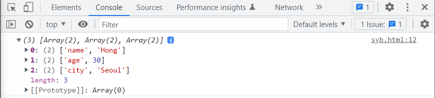 Object.entries()는-키-값이-들어-있는-배열들의-배열로-돌려줍니다