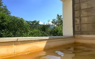 설악산이 보이는 노천탕