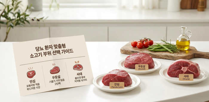 당뇨 환자 소고기 부위별 선택 가이드