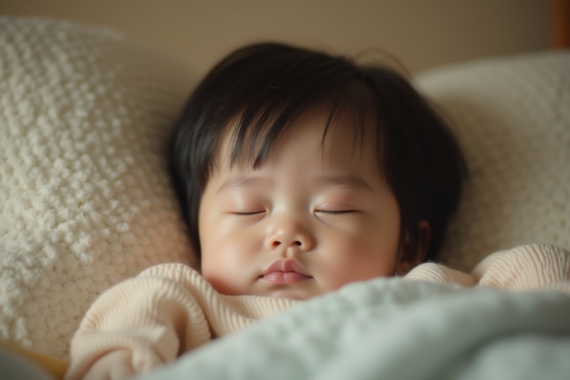 편하게 잠을 자는 어린이