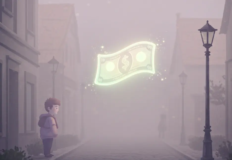 하늘에서 돈이 떨어지는 꿈