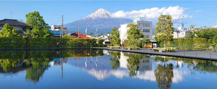 후지산 세계유산센터에서 본 후지산