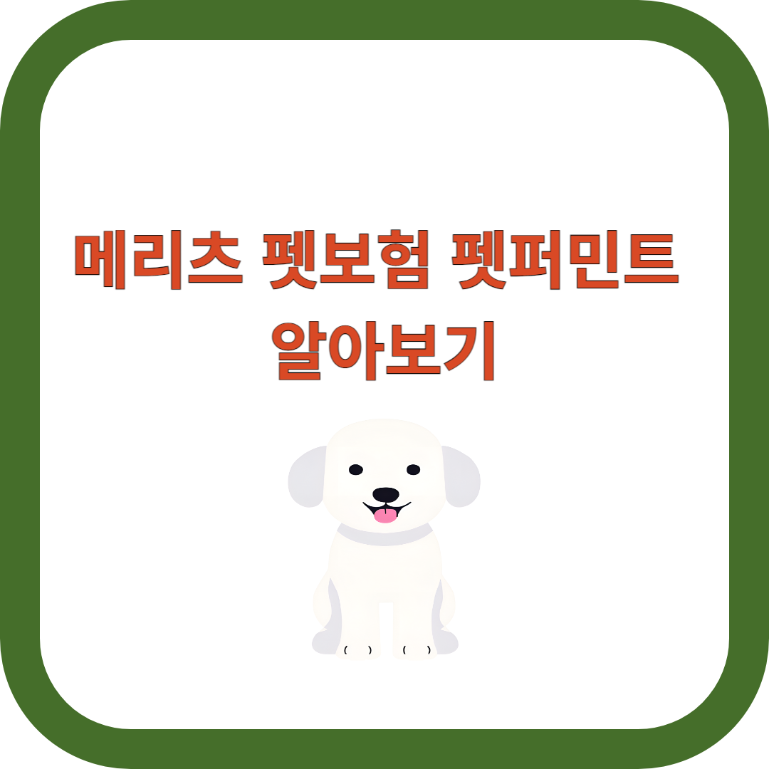 메리츠-펫보험