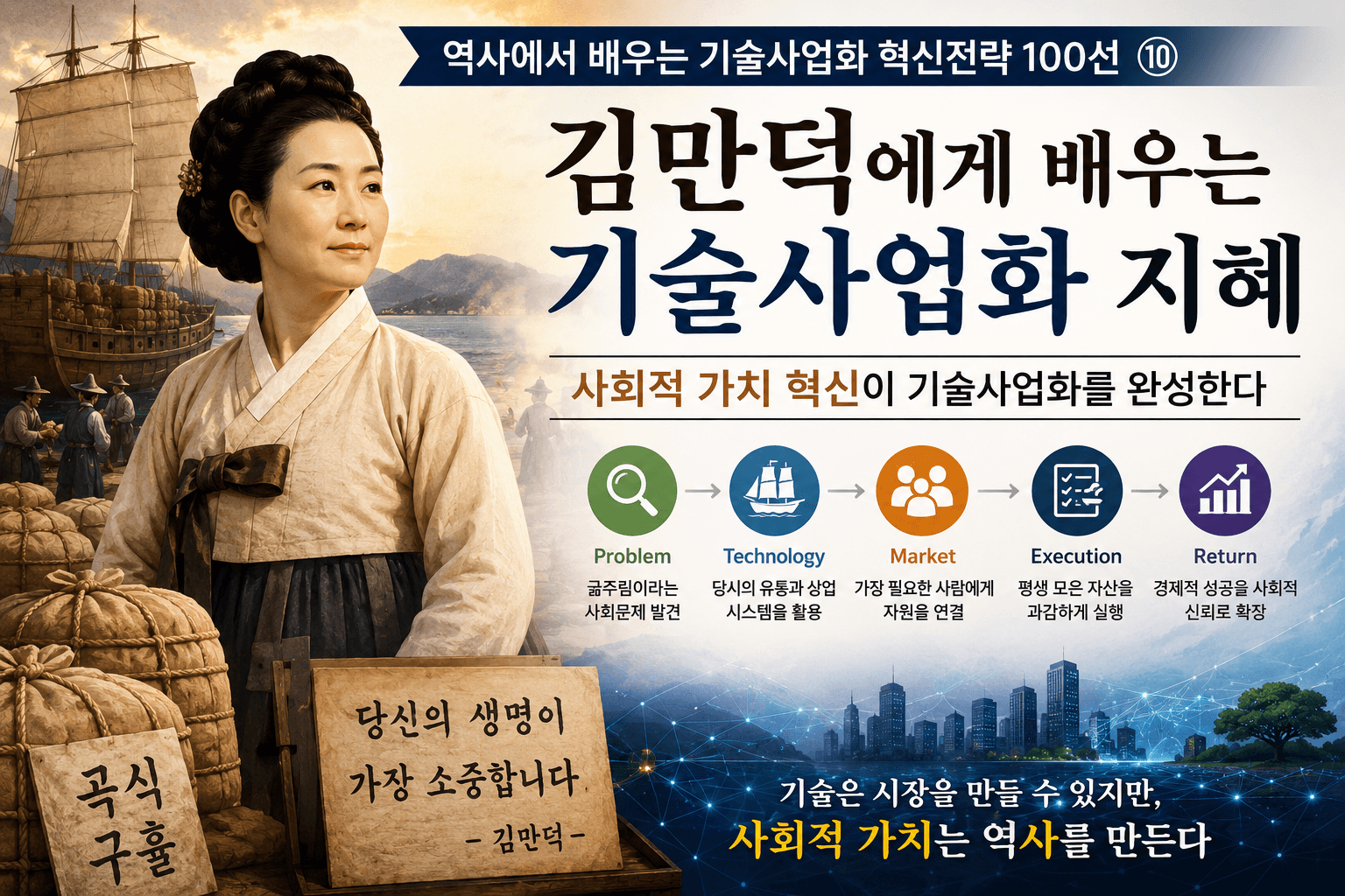김만덕에게 배우는 기술사업화 혀신 전략