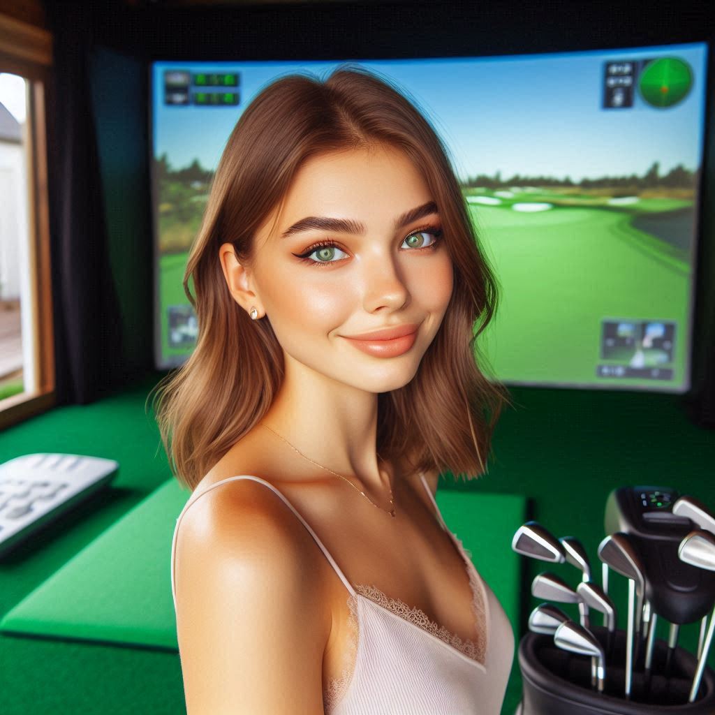 스크린골프장 배경