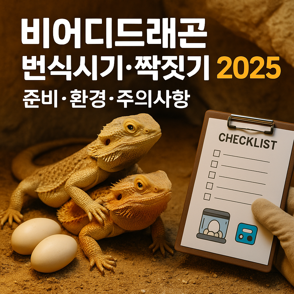 비어디드래곤 번식시기·짝짓기 2025 ｜ 준비·환경·주의사항