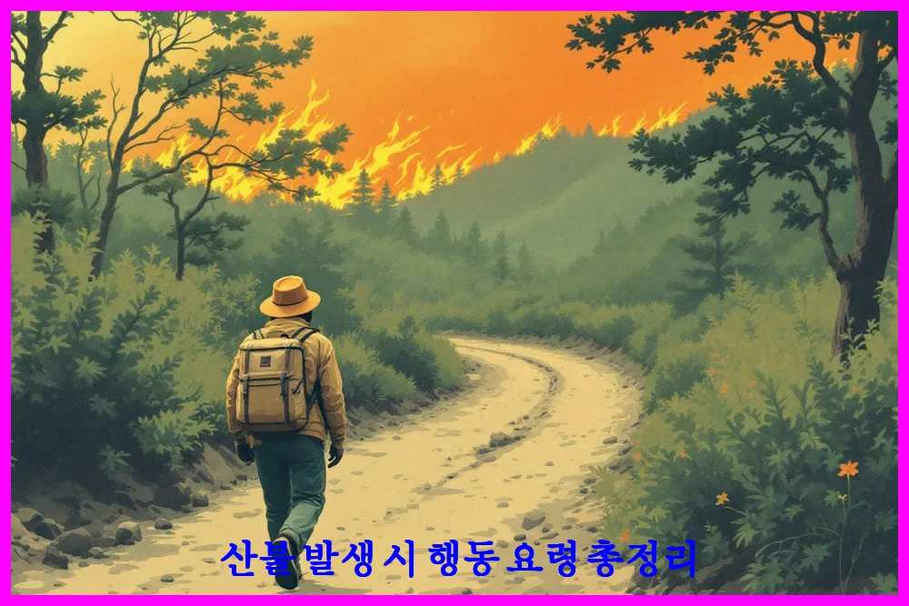 산불 발생 시 행동 요령 총정리