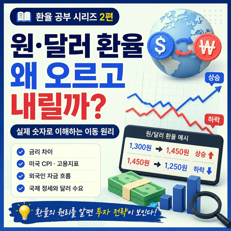 원&middot;달러 환율은 왜 오르고 내릴까?