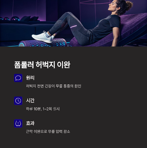 무릎 통증 완화! 관절에 좋은 운동 BEST 5