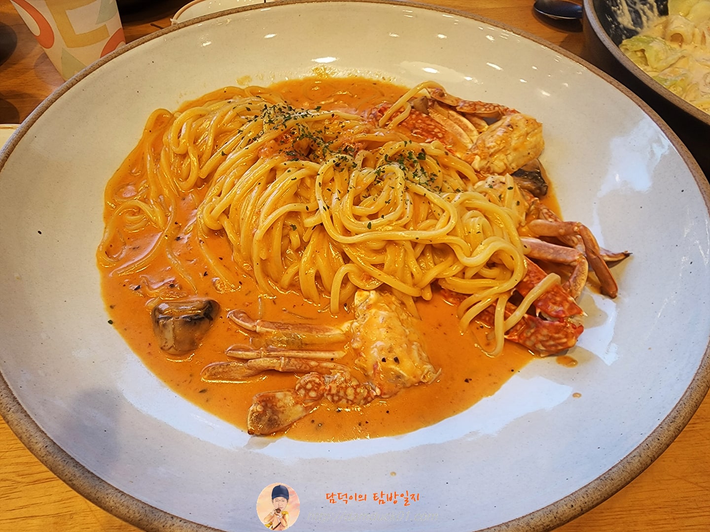꽃게 로제 생면 파스타