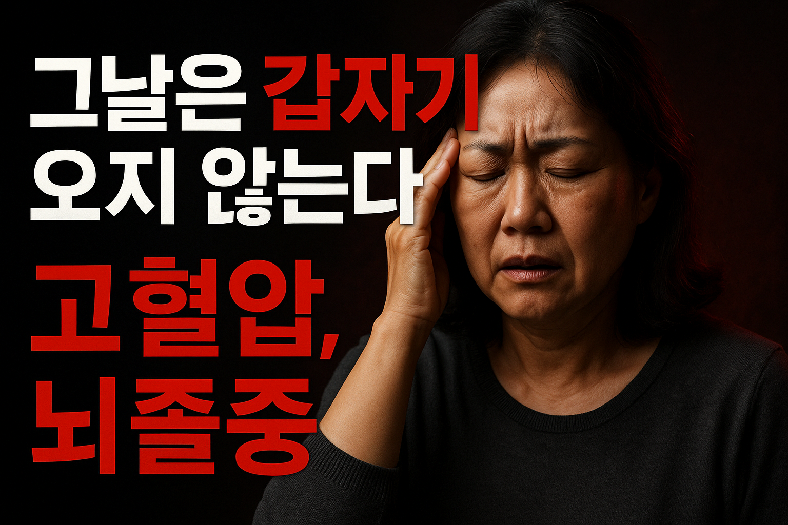 고혈압 뇌졸중 증상 미리막는 생활습관