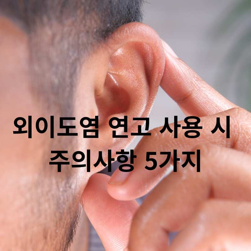 여름철 질병 외이도염 연고 효과