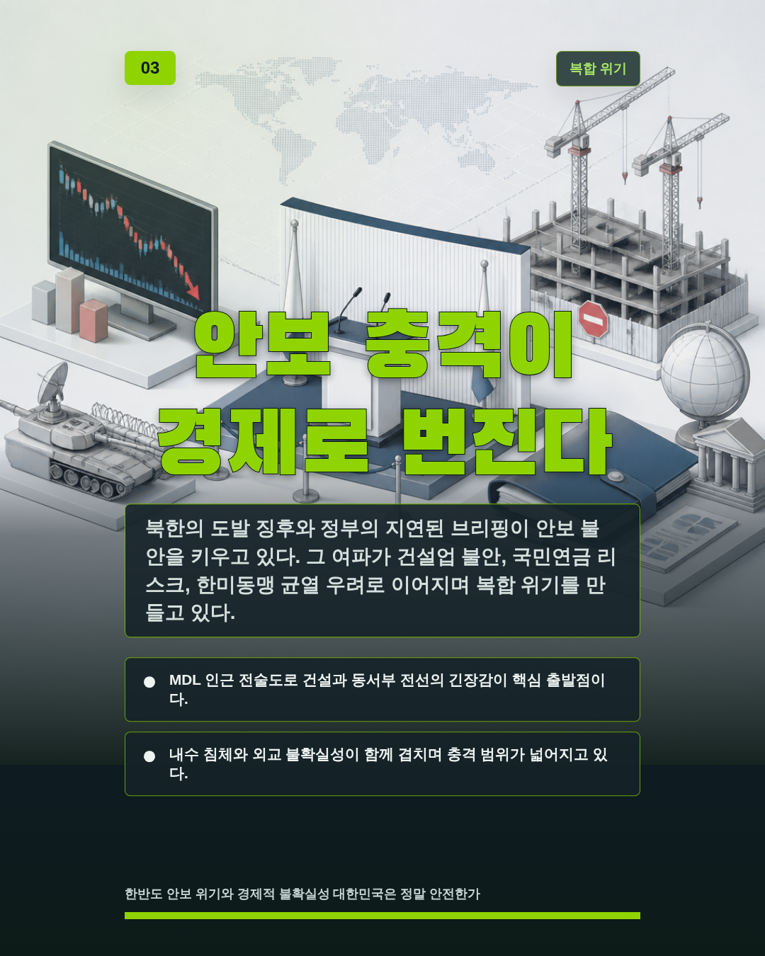 안보 충격이 경제로 번진다
